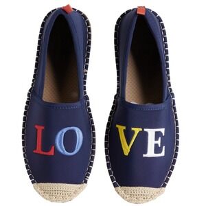 Sea Star Beachcomber Espadrilles Beach Shoes  NWT Womens 10 Navy / LOVE 47138-F6